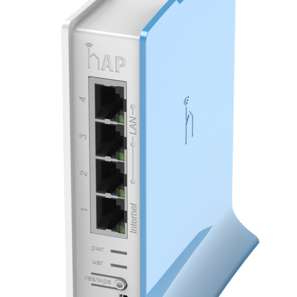 MikroTik hAP Lite Tower 4 Port WiFi 4 Router | MT-RB941-2ND