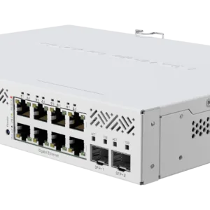 MikroTik Cloud Smart Switch 8 Port PoE 2 SFP+ desktop enclosure | MT-RBCSS610-8P-2S+IN