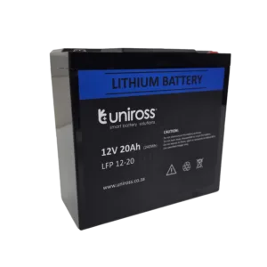 Uniross 12.8V 20Ah (256Wh) LiFEPO4 battery | UR-BAT-LiFePO4-12-20