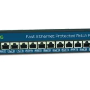 Clear Line 24 Port Gigabit Rackmount PoE Surge Arrestor CAT 6 Patch Panel