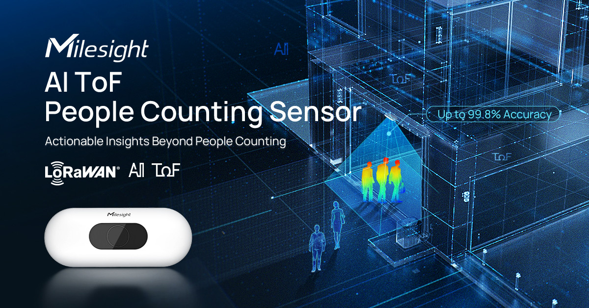 Milesight AI ToF People Counting Sensor - PoE Version (NO LoRA) - Image 3