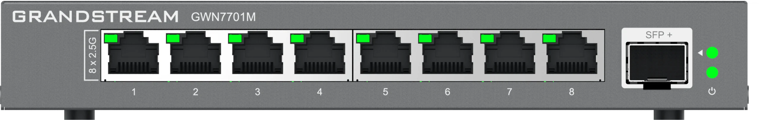 Grandstream Enterprise 8 port Unmanaged 2.5G Switch | GWN7701M