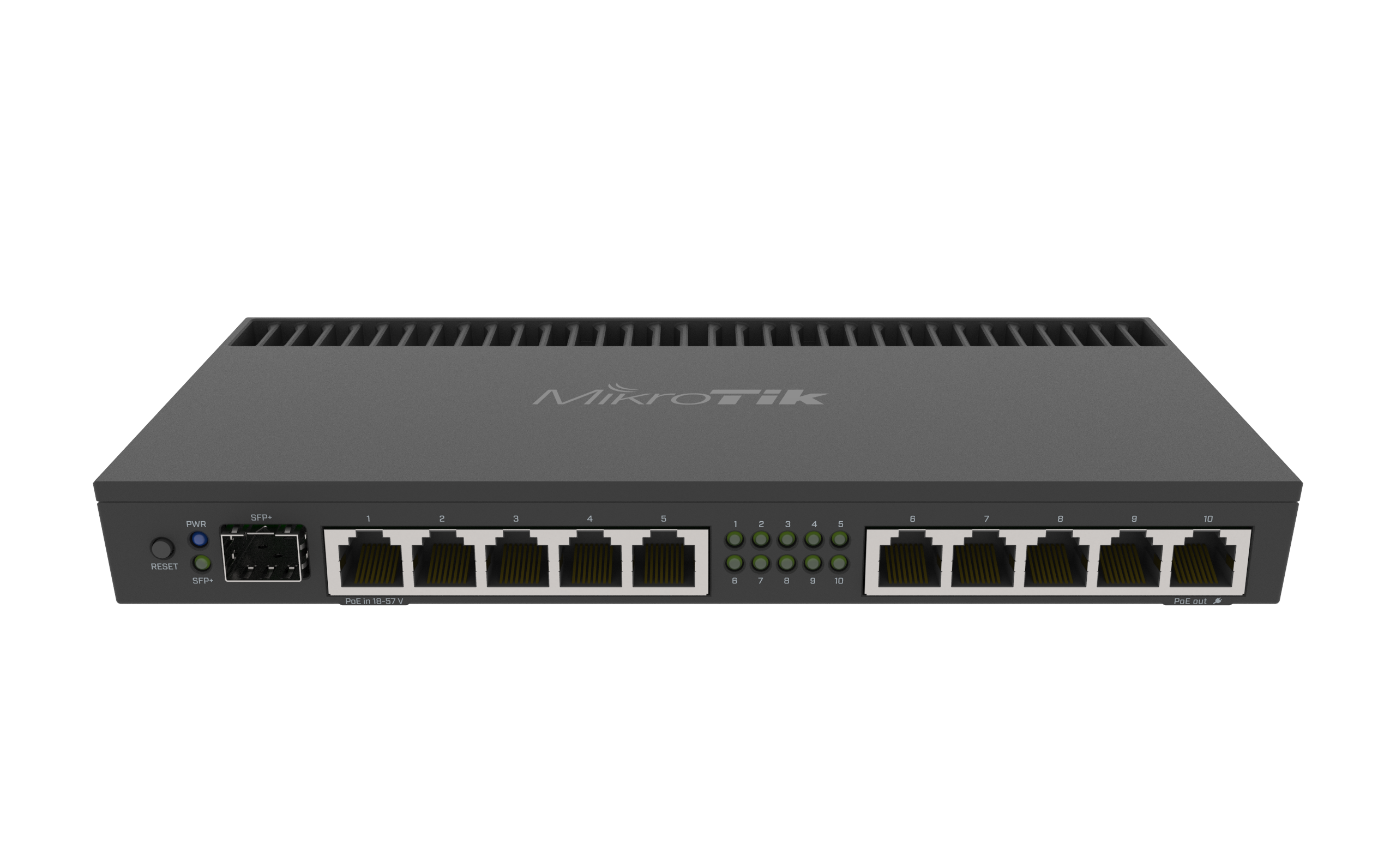 MikroTik 10 Port Gigabit 1SFP+ 4 Core L5 Rack-Mount Router | MT-RB4011iGS-RM
