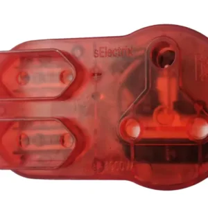Acconet Surge Adaptor with 1x 16A SA and 2x 5A 2 Pin Sockets | AC-PLUG-SURGE-R