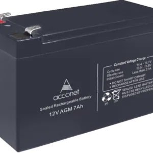 Acconet 12V AGM 7Ah Deep Cycle Battery | AC-BAT-VRLA-12V7AH