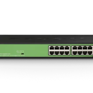 BDCOM 16-Port Gigabit PoE Switch (16-Port PoE + 2-Port Gigabit SFP) 180W PoE Budget