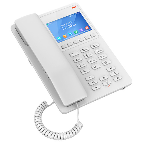 Grandstream 2 Line 3.5'' Color LCD Hotel Phone White | GHP630 - Image 3