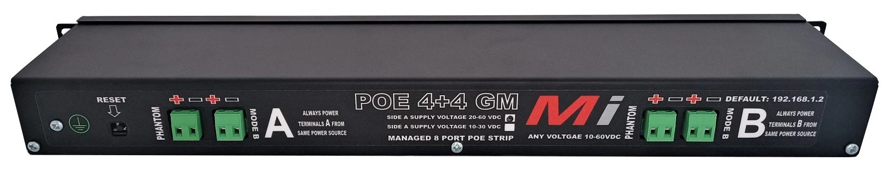 Micro Instruments - 8 Channel Gigabit POE Injector with a remote management Ethernet Port - Image 2