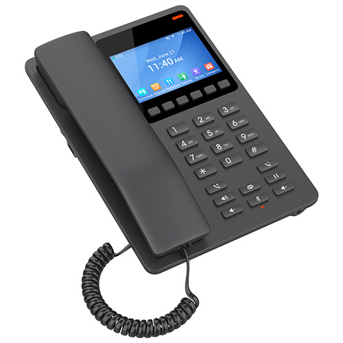 Grandstream 2 Line 3.5'' Color LCD WiFi 6 Hotel Phone Black | GHP631W - Image 3