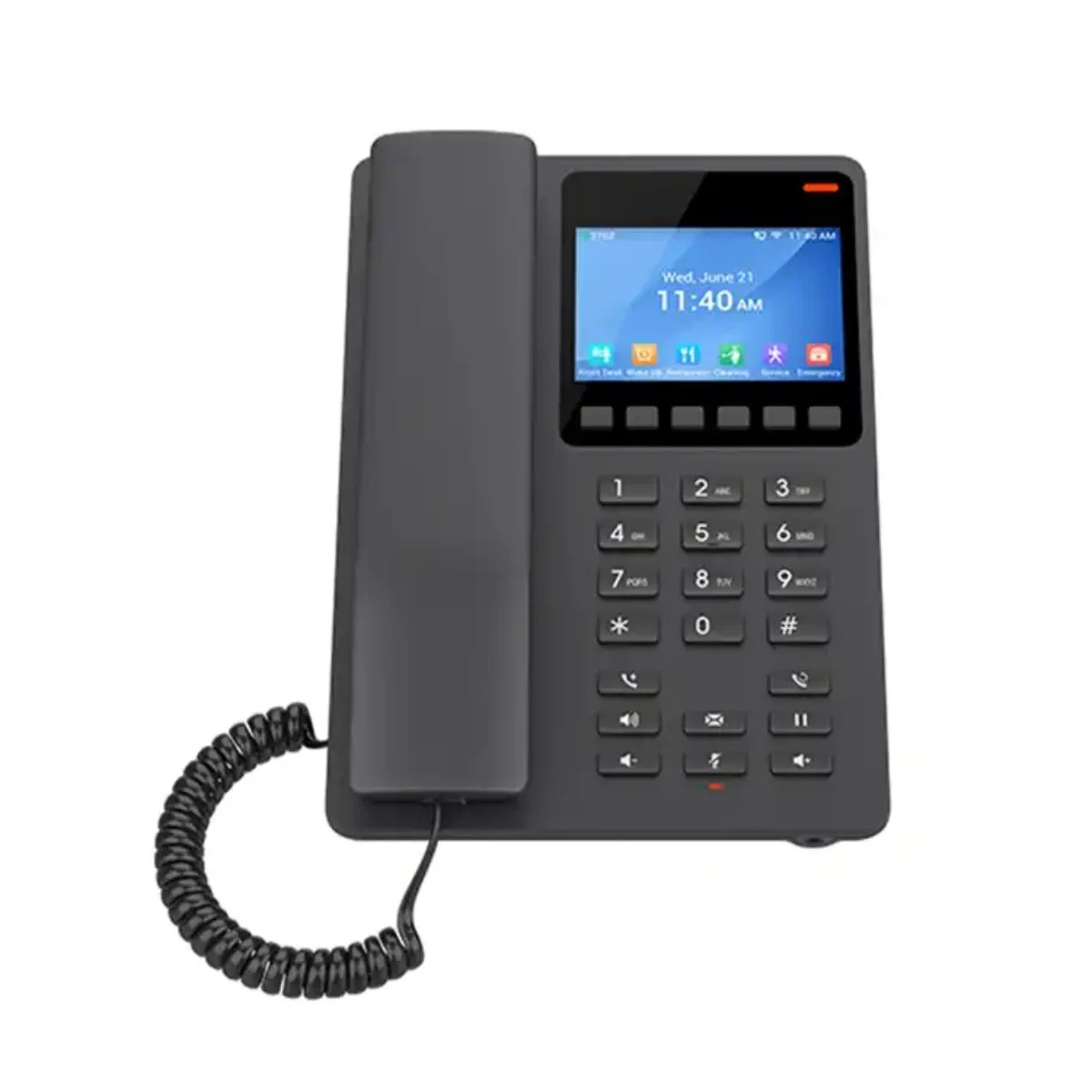 Grandstream 2 Line 3.5'' Color LCD WiFi 6 Hotel Phone Black | GHP631W - Image 4