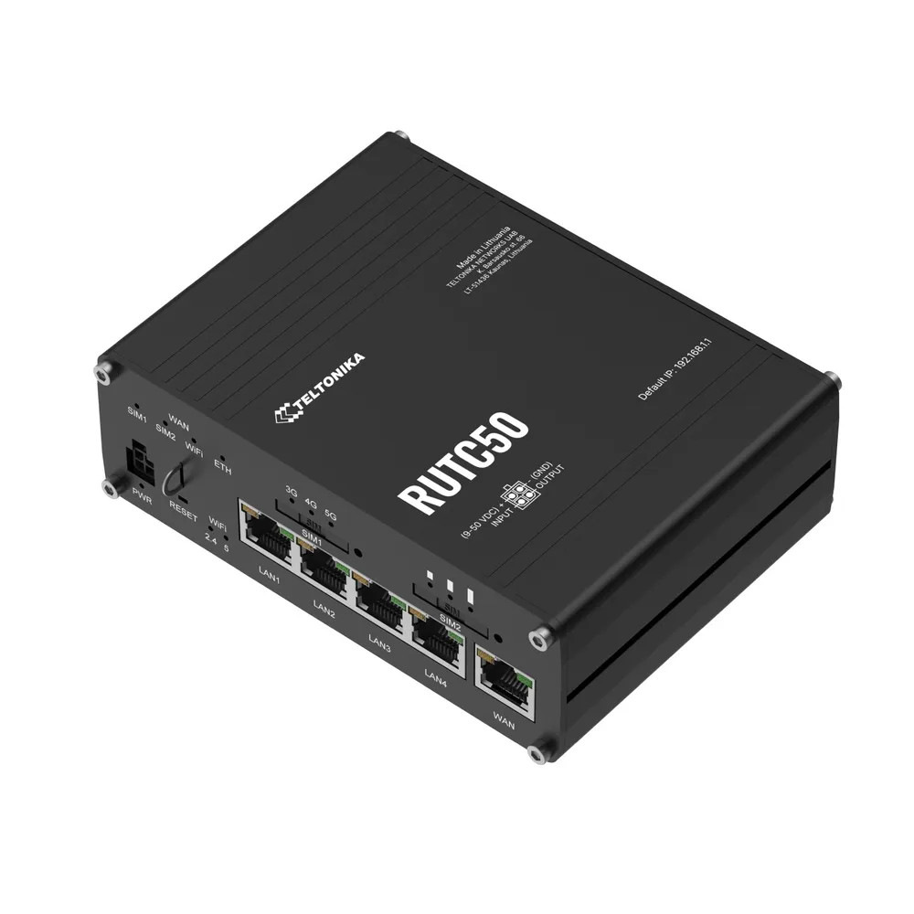 Teltonika industrial 5G Wireless Router with WiFi 6 | RUTC50 - Image 4