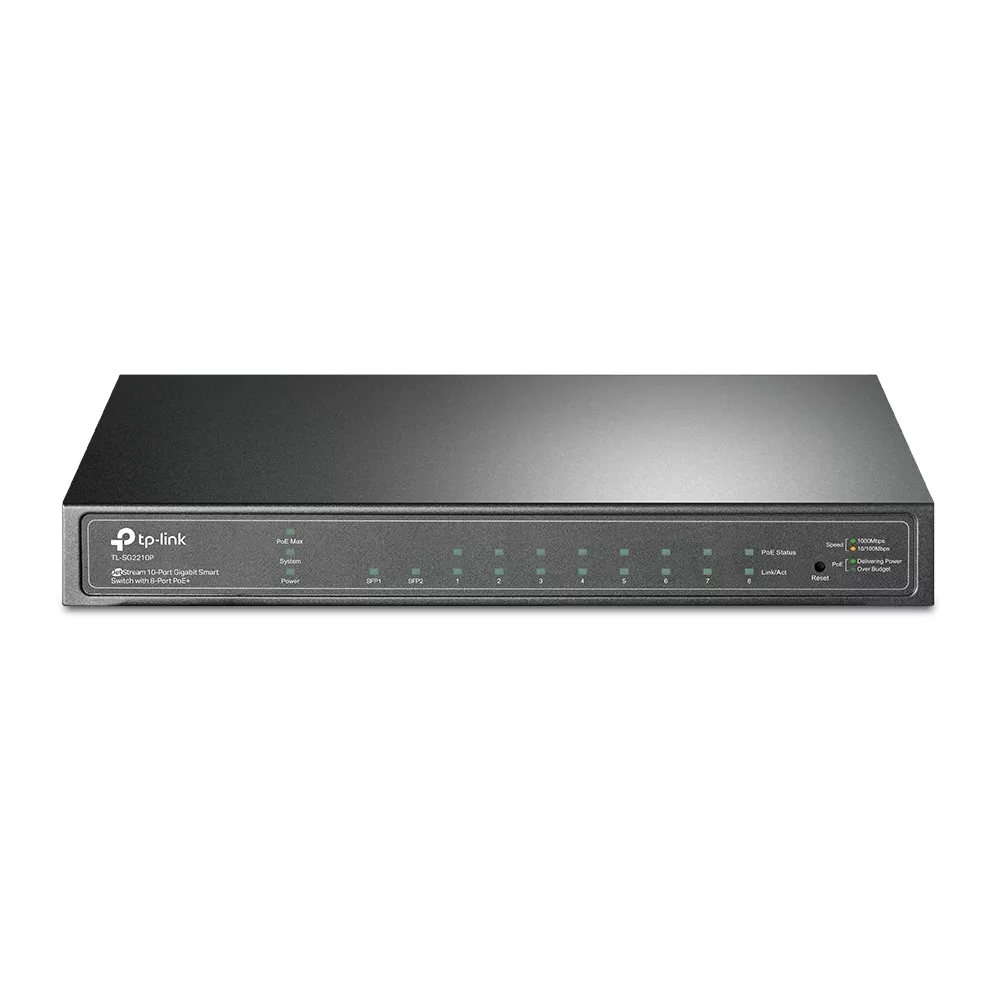 TP-Link JetStream 10-Port Gigabit Smart Switch with 8-Port PoE+ | TP-SG2210P - Image 3