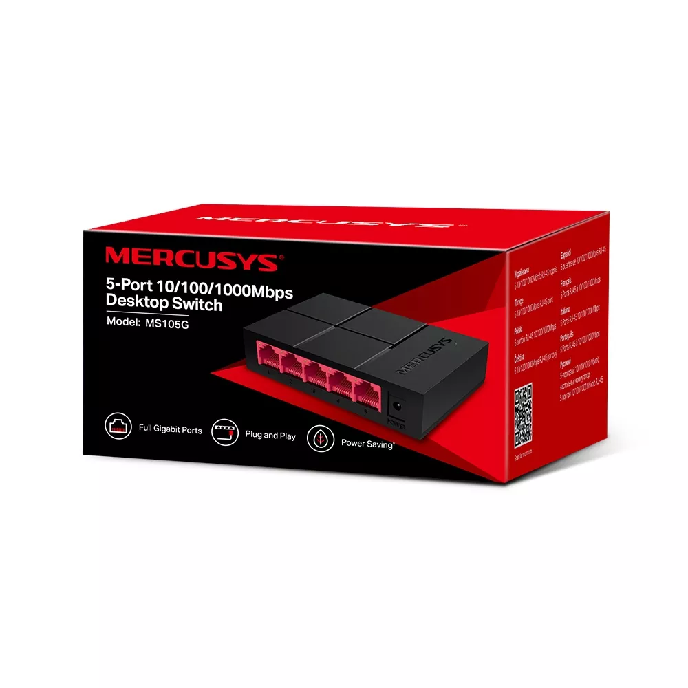 Mercusys 5-Port Gigabit Desktop Switch | MRC-MS105G - Image 4