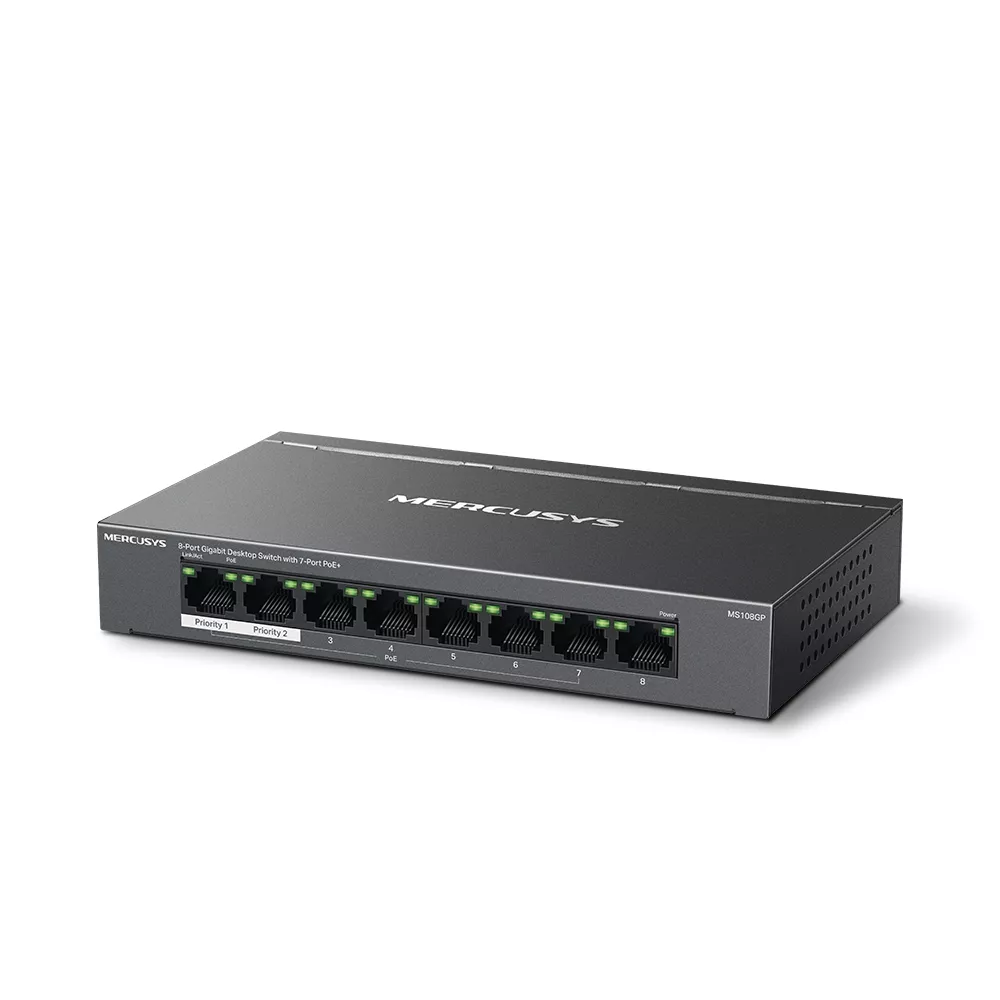 Mercusys 8-Port Gigabit PoE Desktop Switch | MRC-MS108GP - Image 2