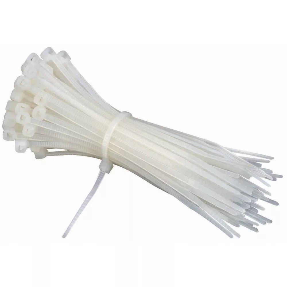 Acconet 100 Pack White 370x4.8mm Cable Tie | AC-CT-370x48-W