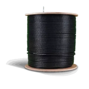 Acconet CAT6 UV Outdoor Ethernet Cable 500m Black CCA SF/TP Roll | CAT6-500-U