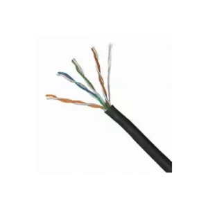 Acconet CAT6 UV Outdoor Ethernet Cable 305m Black CCA SF/TP Roll | CAT6-305-U