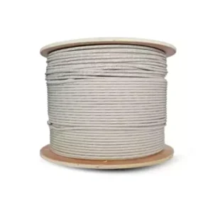 Essential CAT5e Indoor Ethernet Cable 500m Grey Solid Copper UTP Roll | CAT5-500-GEN-SC