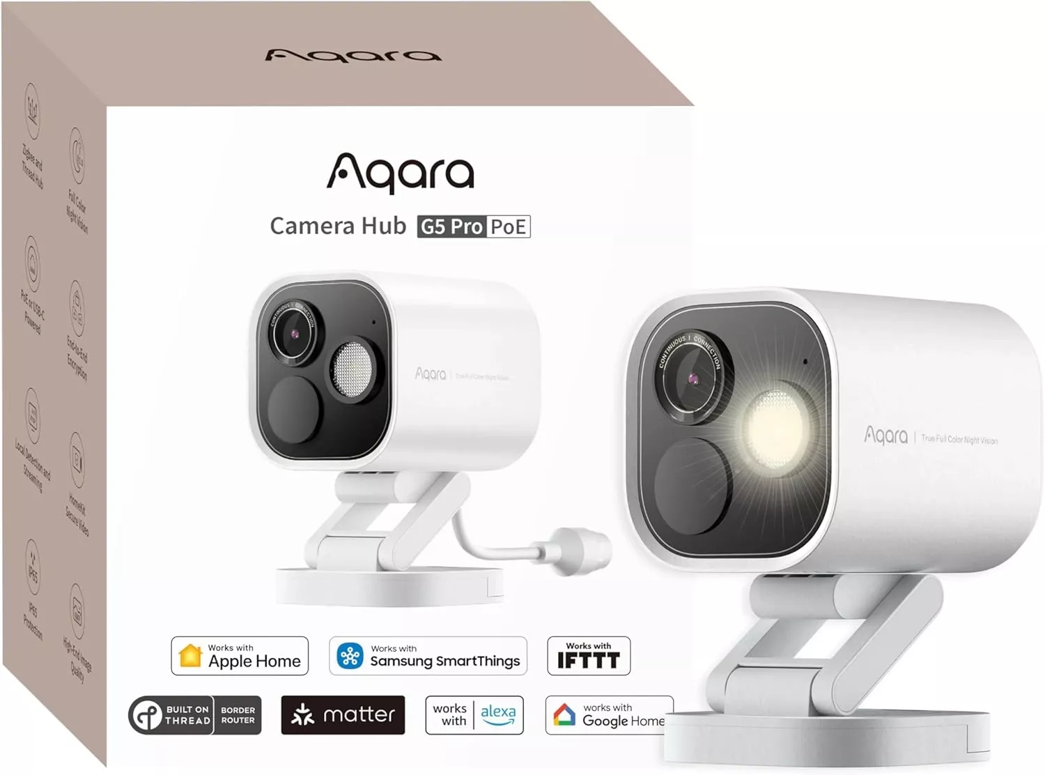 Aqara Camera Hub G5 Pro (PoE, White) | AQ-HUB-CAM-G5-PRO-POE-W - Image 2