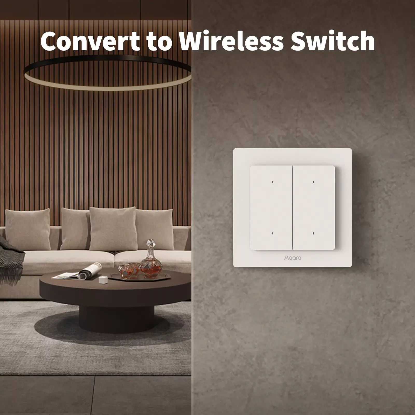 Aqara Light Switch H2 EU - 2 in 1 With Neutral & No Neutral (4 Buttons, 2 Channels) | AQ-CTRL-SW4-WALL - Image 5