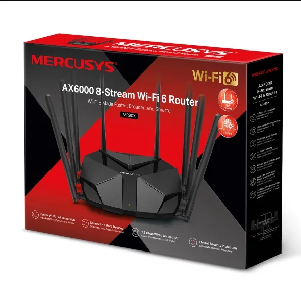 Mercusys AX6000 Dual Band WiFi 6 Router | MRC-MR90X - Image 3