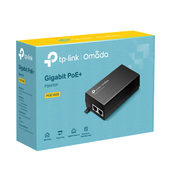 TP-Link Omada Active Gigabit PoE+ Injector Adapter | TL-POE160S - Image 3