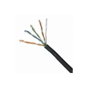 Acconet CAT5 UV Outdoor Ethernet Cable 100m Black Solid Copper SF/TP Pull Box | CAT5U-100-SC
