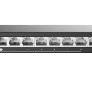 Uniview UNV 8-Port PoE Switch 88W with 2 Uplinks | NSW2020-10T-POE-IN