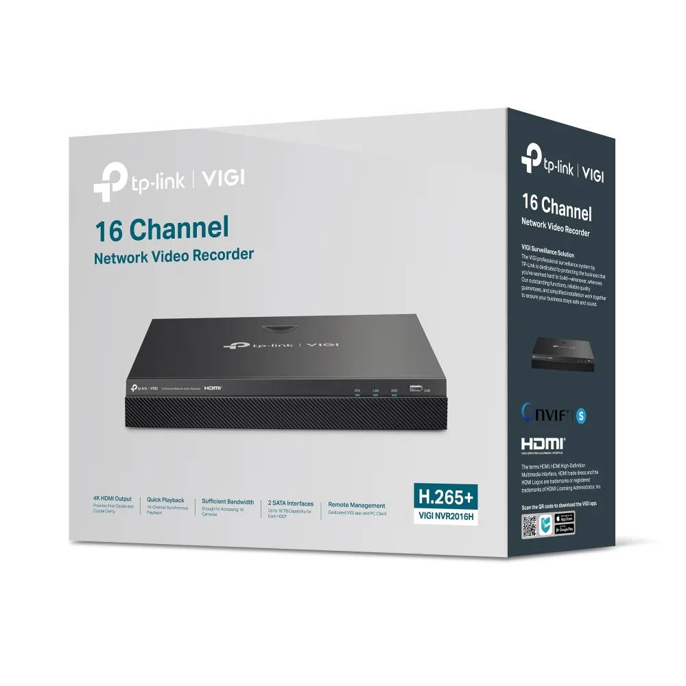 TP-Link VIGI 16-Channel 4K Network Video Recorder | NVR2016H - Image 4