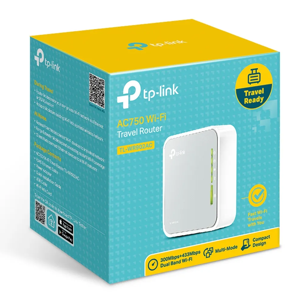 TP-Link AC750 Dual-Band Travel Router | TL-WR902AC - Image 4