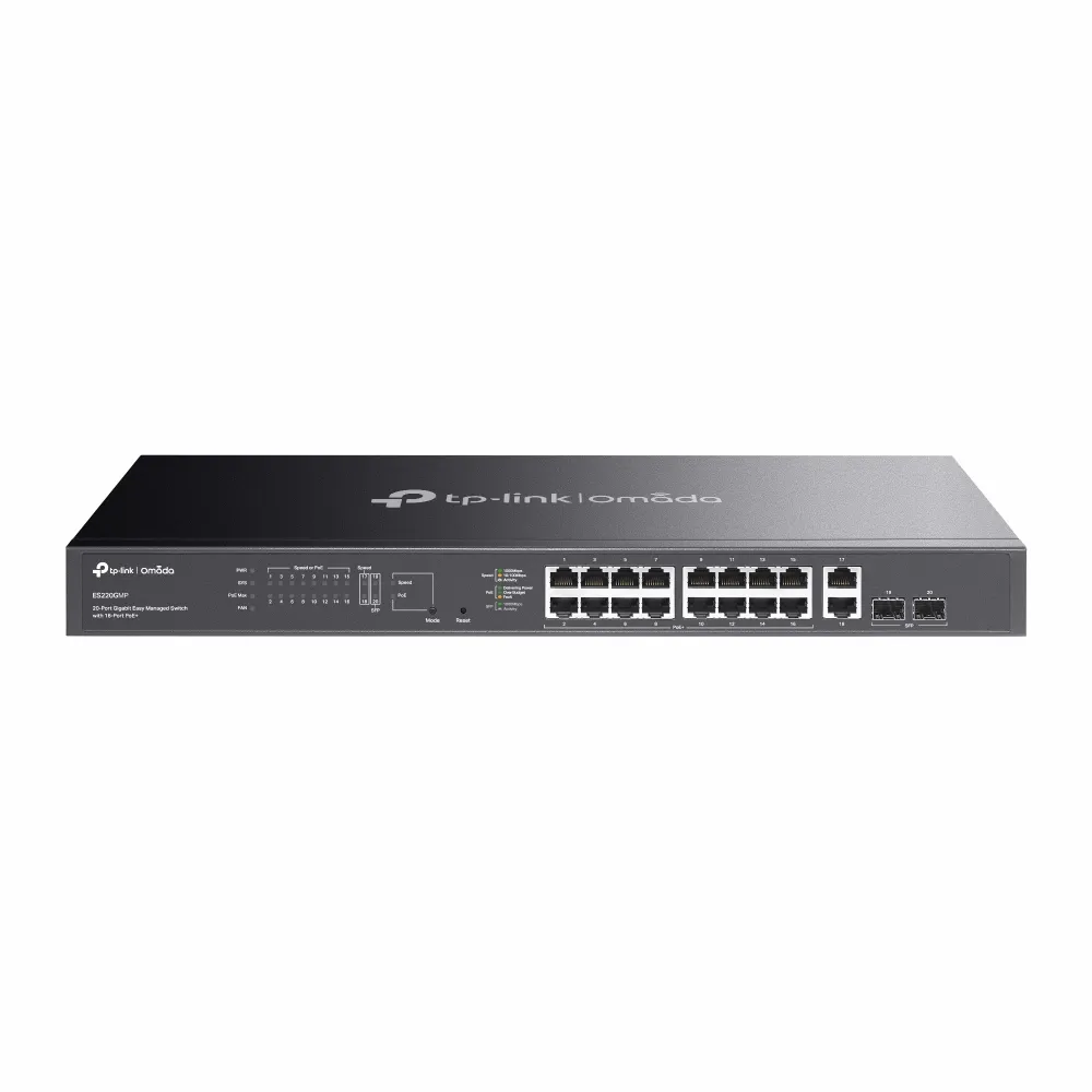 TP-Link Omada 20-Port Gigabit Easy Managed Switch with 16-Port PoE+ - Image 4
