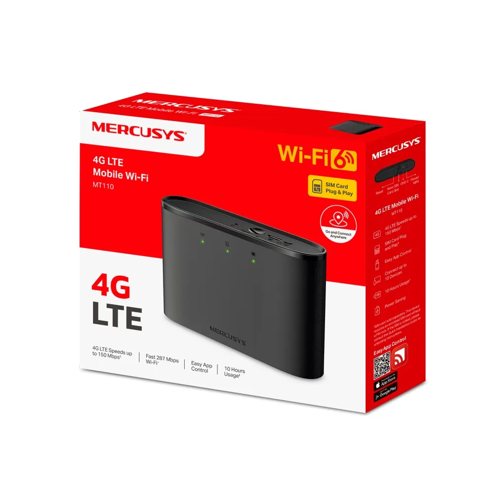 Mercusys MT110 4G LTE Mobile Wi-Fi Hotspot | MRC-MT110 - Image 4