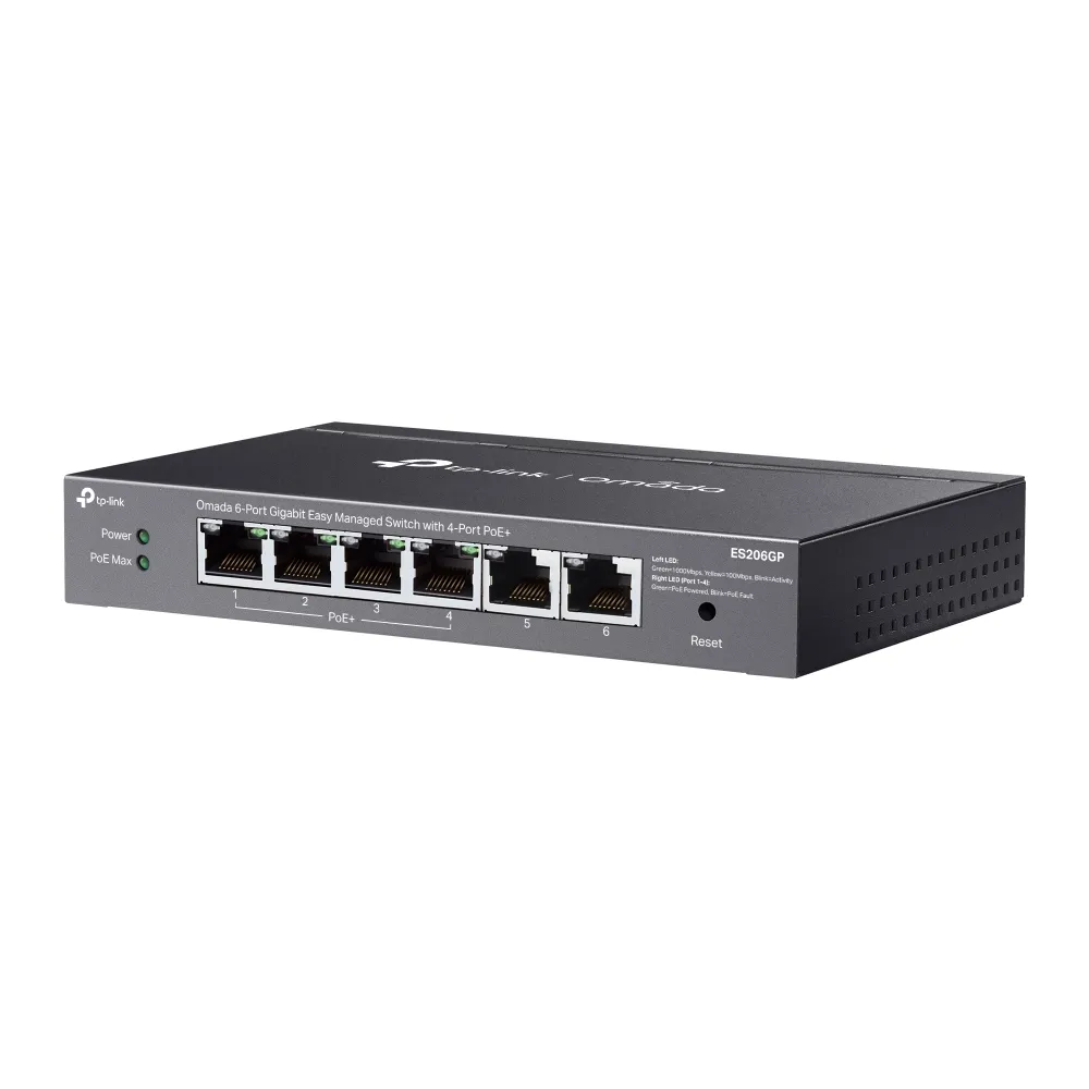 TP-Link Omada 6-Port Gigabit Easy Managed Switch with 4-Port PoE+ - Image 4