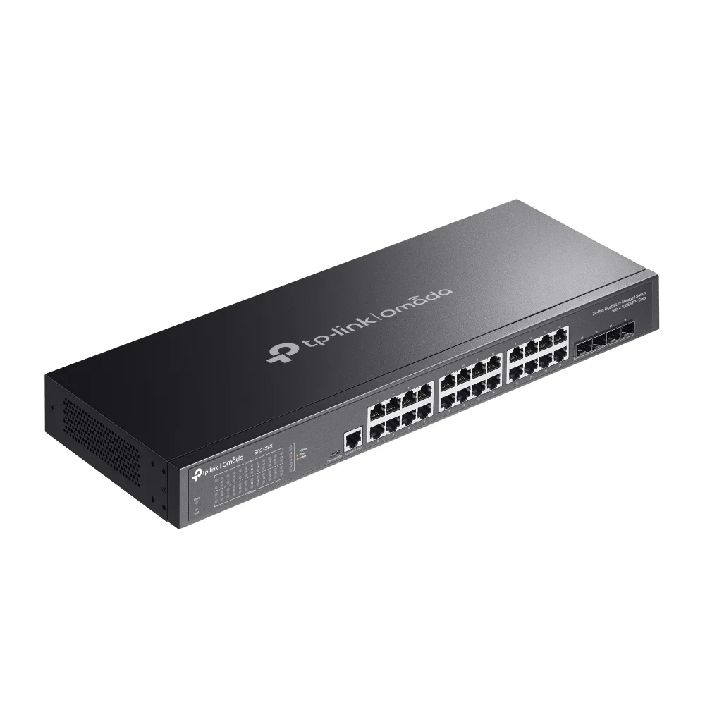 TP-Link JetStream 24-Port Gigabit L2+ Managed Switch with 4 10GE SFP+ Slots - Image 4