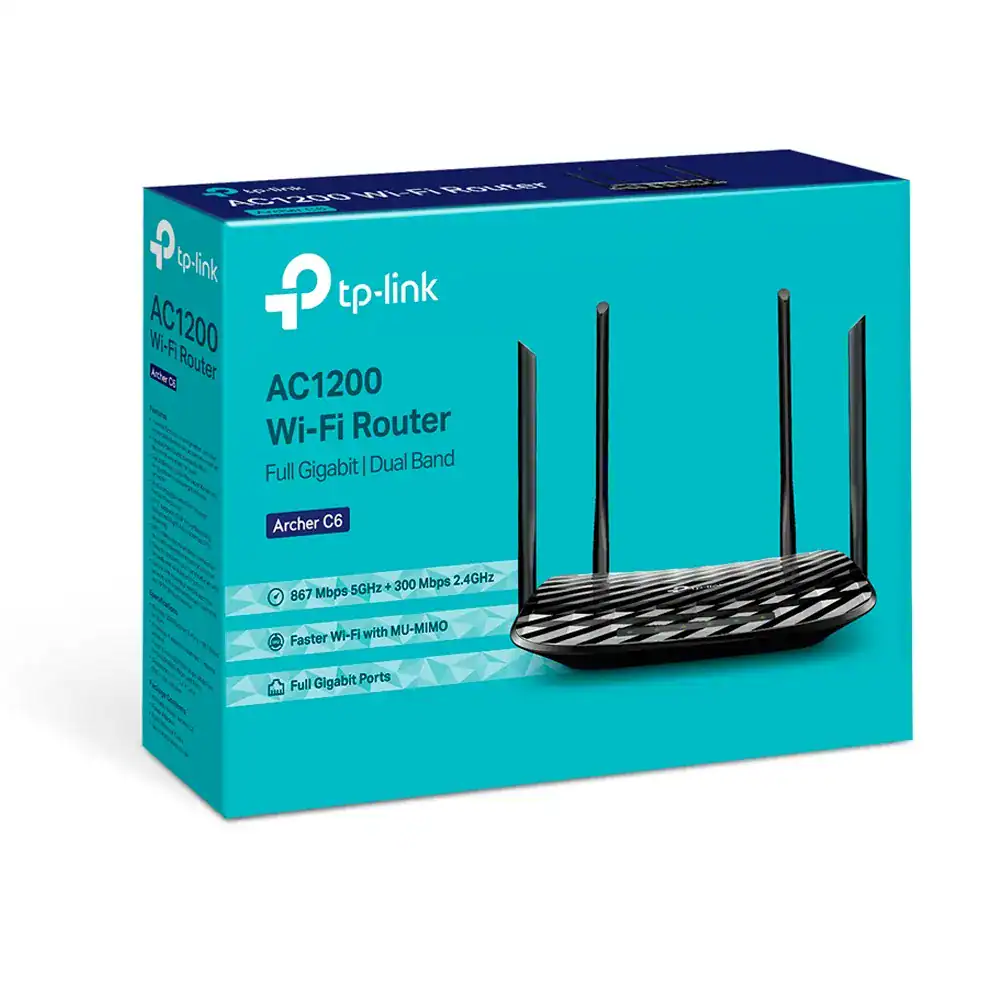 TP-Link Archer C6 1200 Mbps Dual-Band MU-MIMO Wi-Fi Router - Image 3