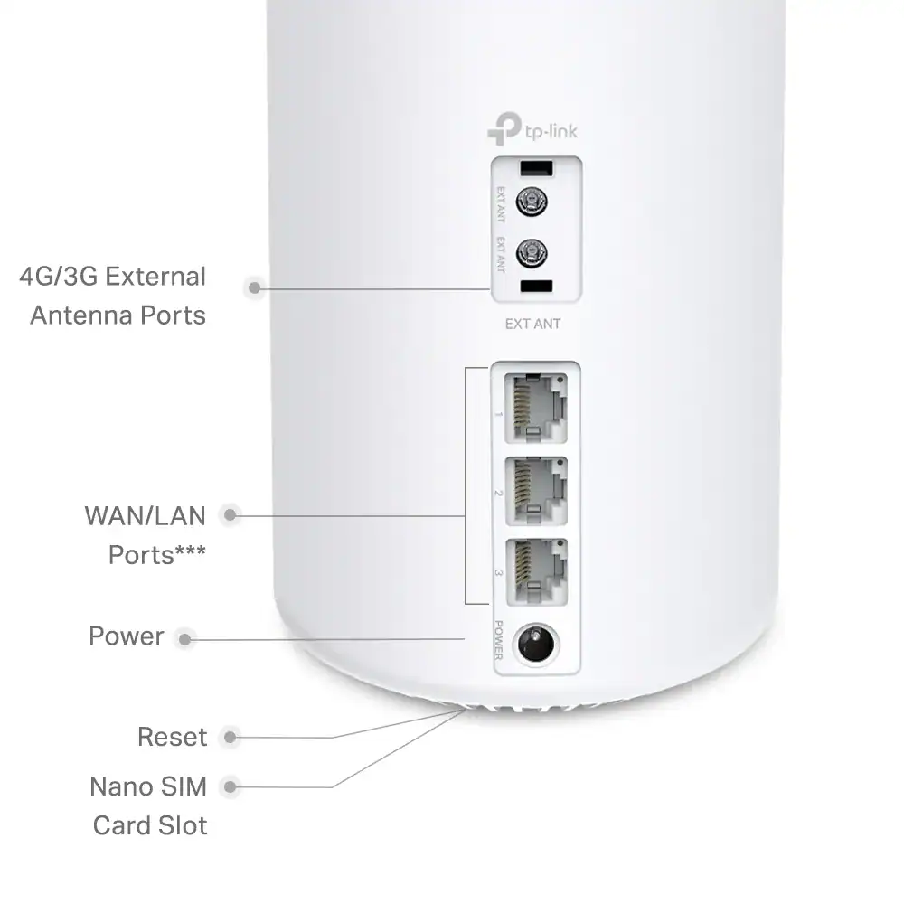 TP-Link Deco 4G+ Whole Home Mesh Wi-Fi 6 Router (1 Pack) | TP-DECOX10-4G-1P - Image 2