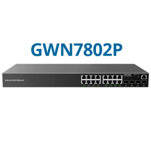 Grandstream Enterprise L2++ 16 port Managed GbE PoE Switch 250W | GWN7802P-PRO