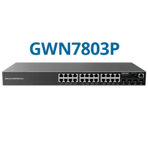 Grandstream Enterprise L2++ 24 port Managed GbE PoE Switch 400W | GWN7803PH-PRO