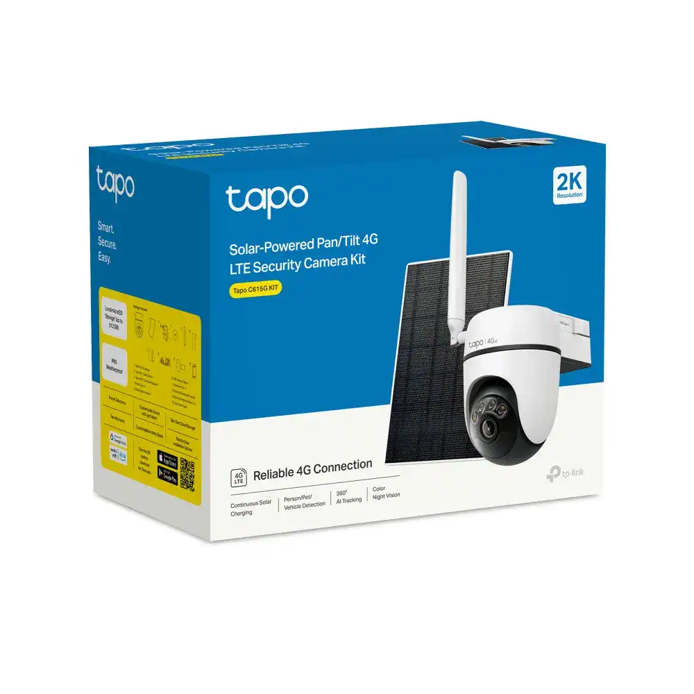 TP-Link Solar-Powered Pan/Tilt 4G LTE Security Camera Kit | Tapo C615G KIT - Image 2