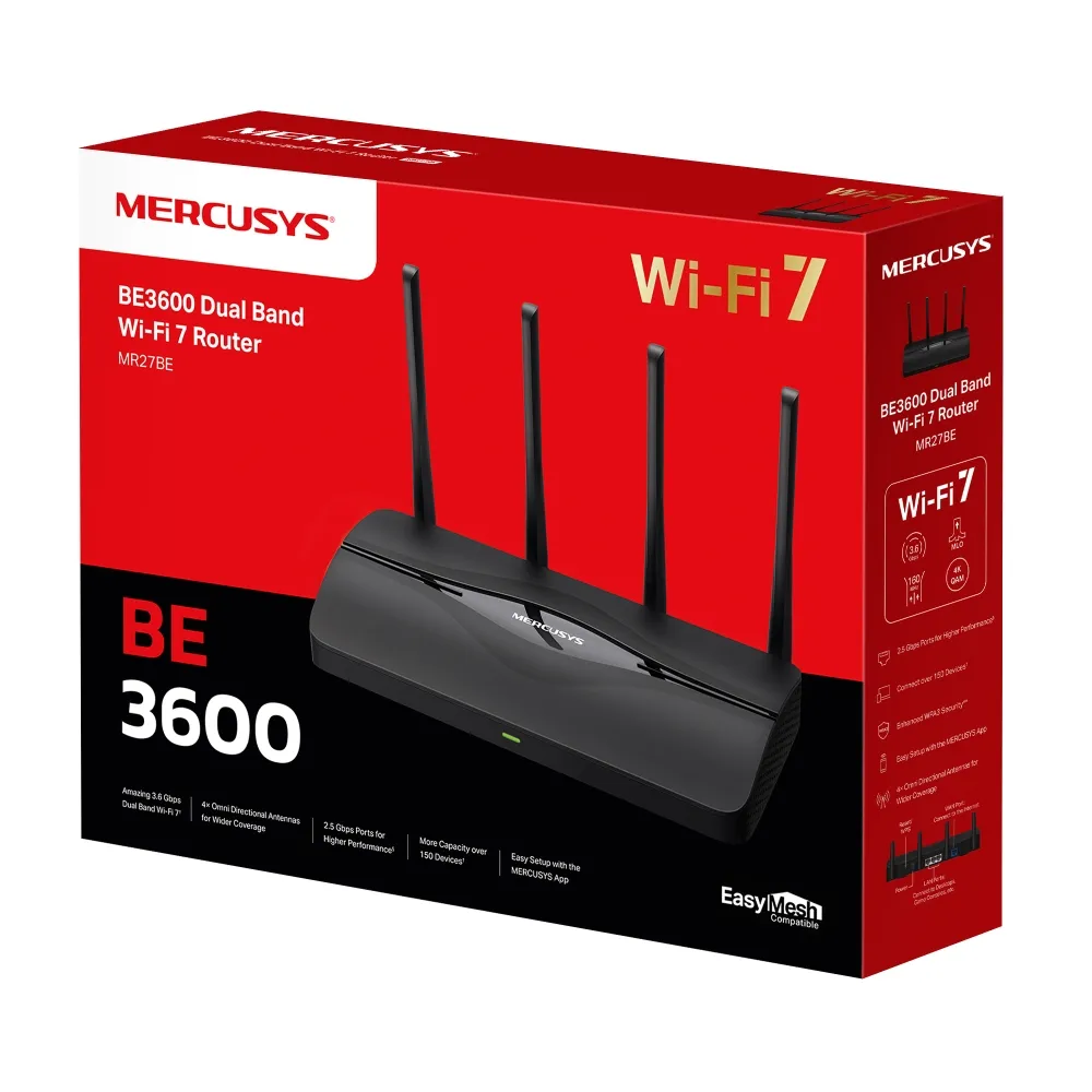 Mercusys BE3600 Dual-Band Wi-Fi 7 Router | MR27BE - Image 3