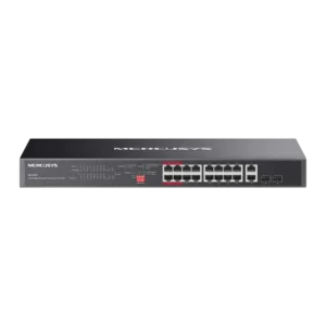 Mercusys 20-Port Gigabit Rackmount  Switch with 16-Port PoE+ | MS120GP