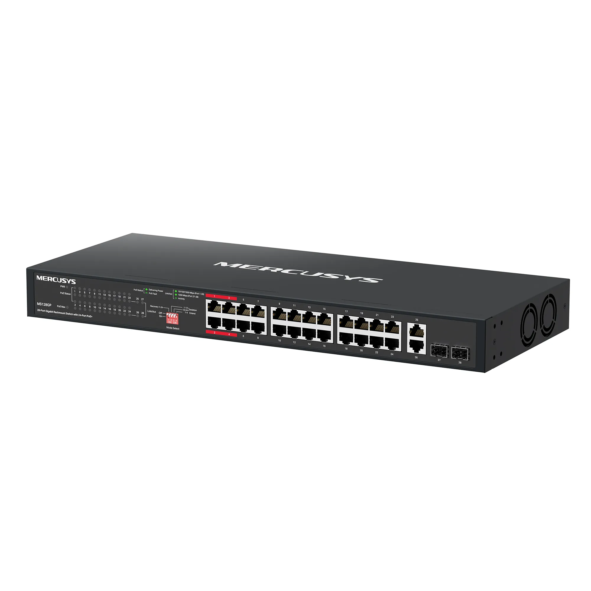 Mercusys 28-Port Gigabit Rackmount Switch with 24-Port PoE+ | MS128GP - Image 3