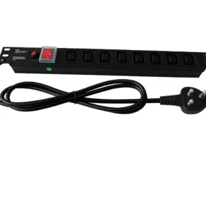 Acconet Power Distribution Unit, 1U, 8 way IEC, 2m 3Pin Plug