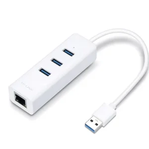 TP-Link USB 3.0 Type-A to Gigabit Ethernet Network Adapter with 3-Port USB 3.0 Type-A Hub | UE330