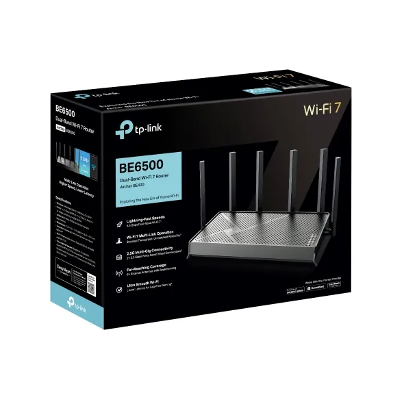 TP-Link Archer BE6500 Dual-Band Wi-Fi 7 Router - Image 4