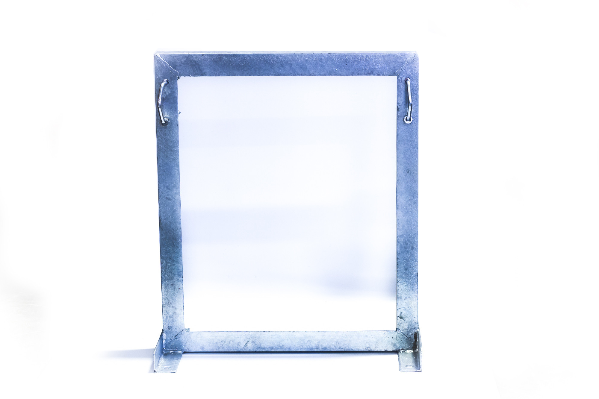Square Wall Mount Bracket Offset Two Clamp Galvanised | TMP-SB-400-B