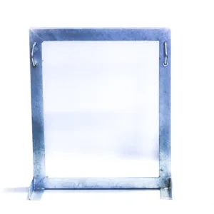 Square Wall Mount Bracket Offset Two Clamp Galvanised | TMP-SB-550-B