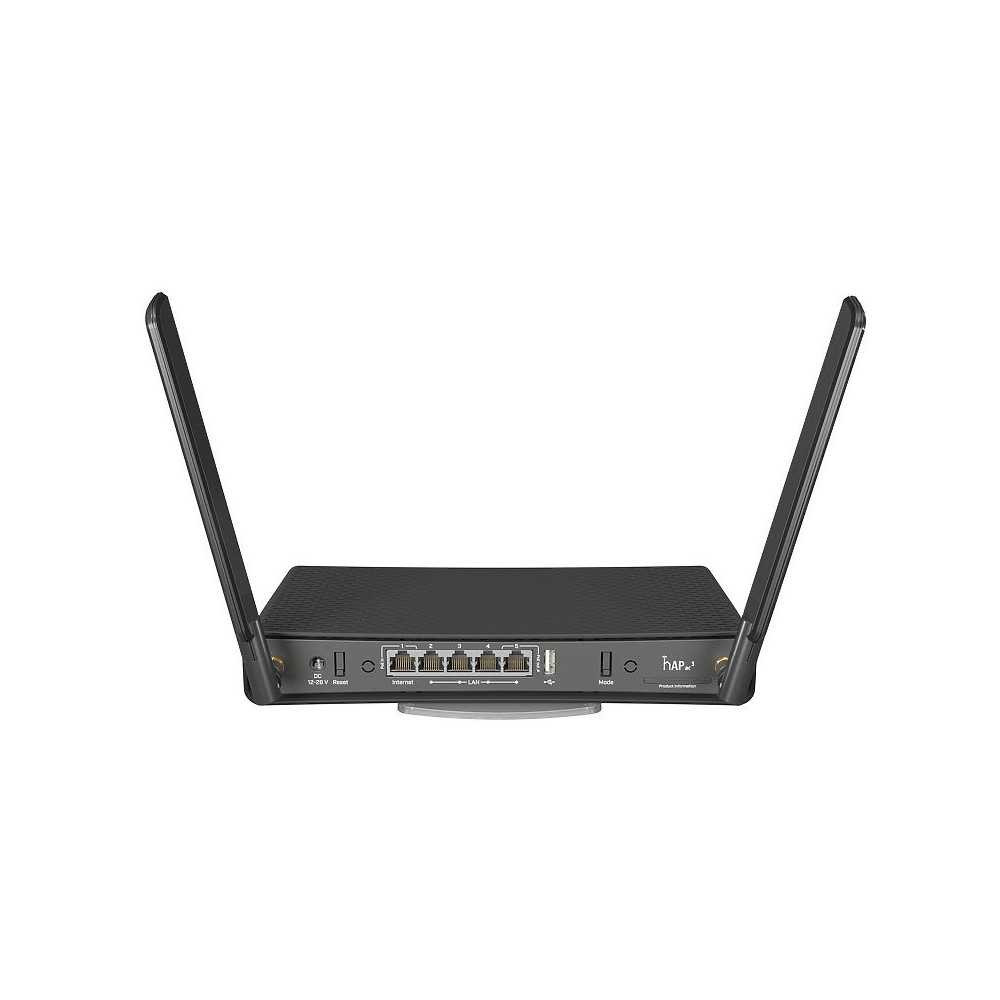 MikroTik hAP AC3 - dual-chain, dual-band 2.4/5 GHz, Desktop Wi-Fi Router - Black - Image 3