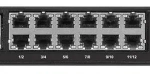 Netonix 12-Port Managed PoE Switch 24V-48V AC PoE + 2SFP Uplink Ports 250W | NTX-WS-12250-AC