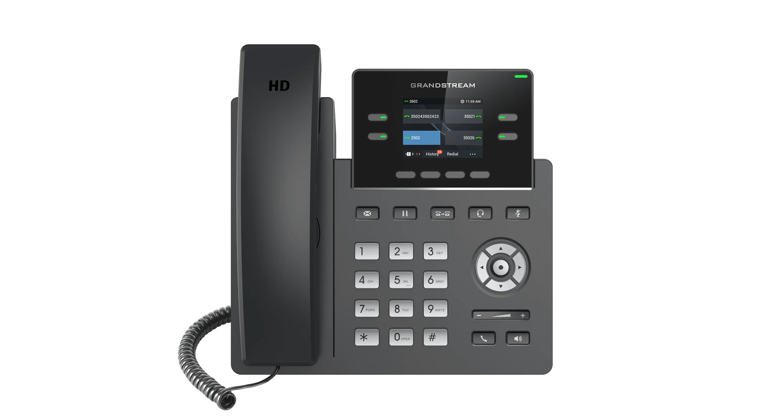 Grandstream 2-Line Carrier Desk Phone - PoE - Image 2